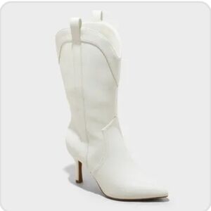 Wild Fable White Heeled Boots